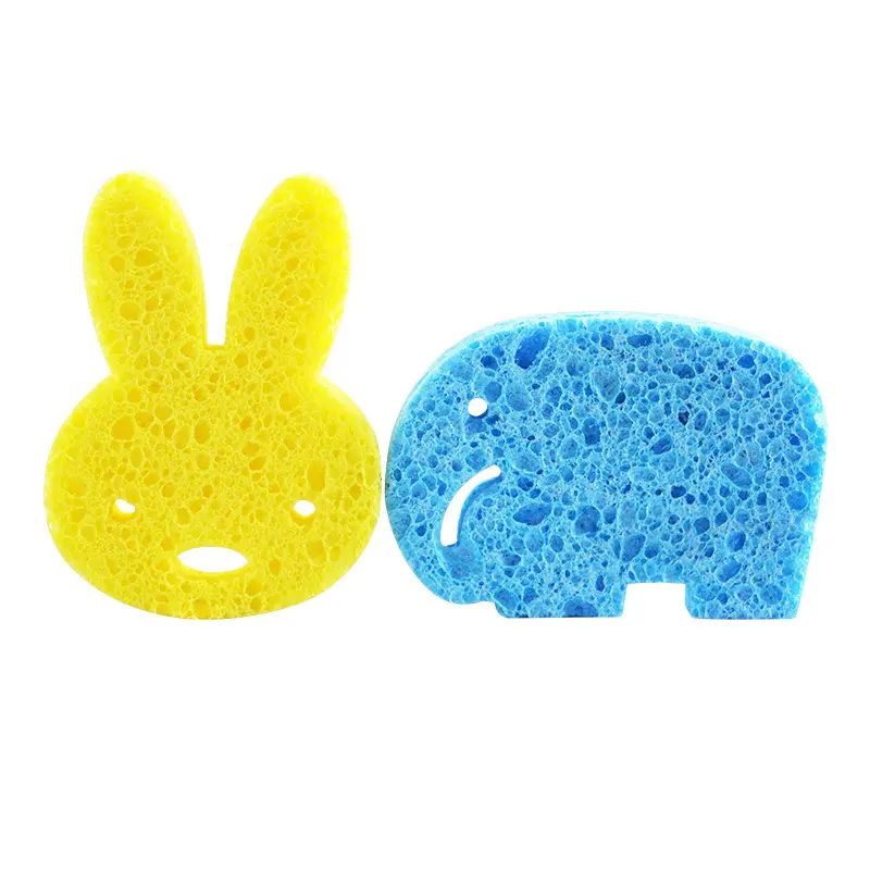 페이스 라운드 메이크업 리무버 도구 천연 목재 펄프 스폰지