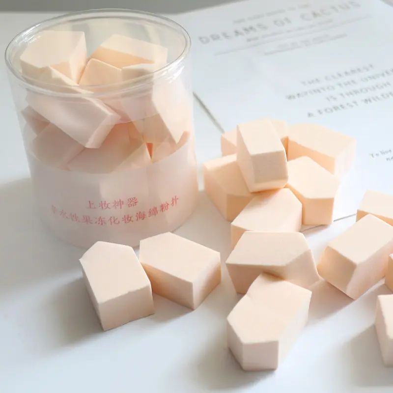 캔디 퍼프 병 카드 없음 파우더 메이크업 리무버 패드 뷰티 에그