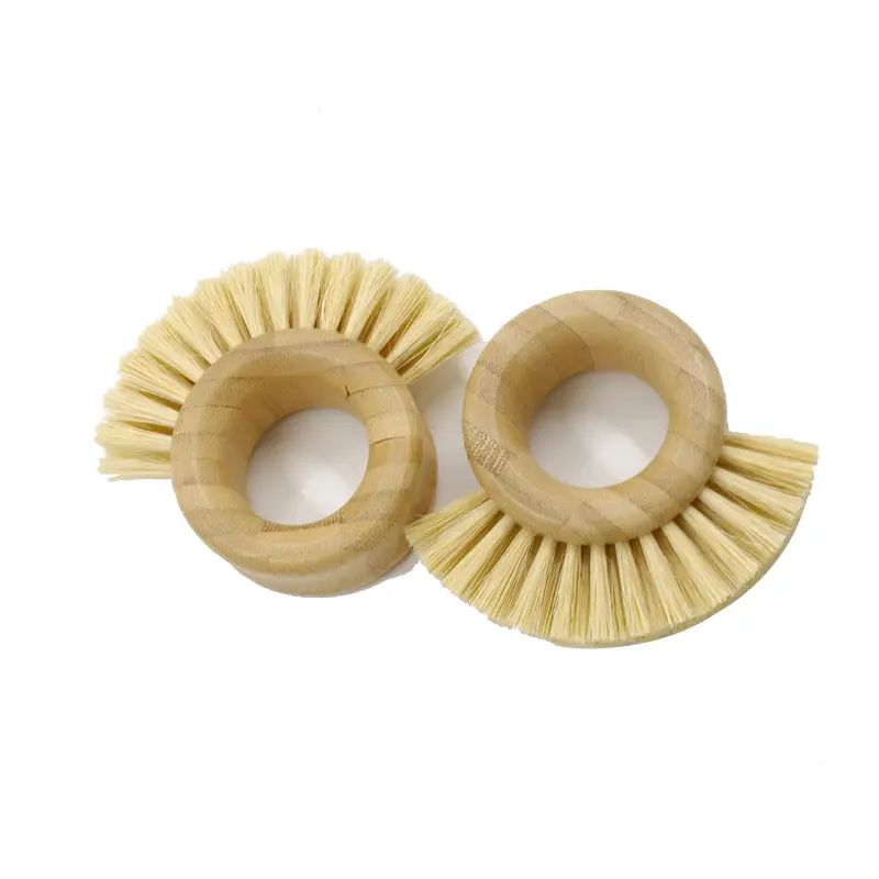 대나무 접시 브러쉬 천연 접시 브러쉬 과일 야채 청소 브러쉬
